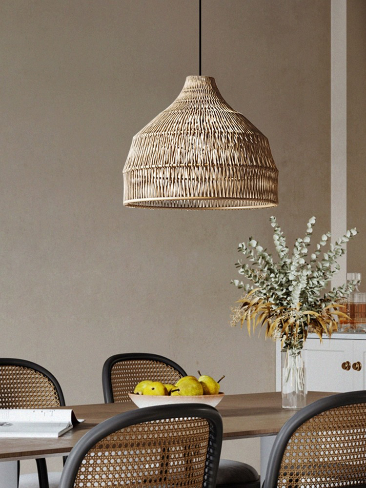 Outdoor Furniture Sale - بسيطة الإبداعية الروطان قلادة ضوء لطاولة