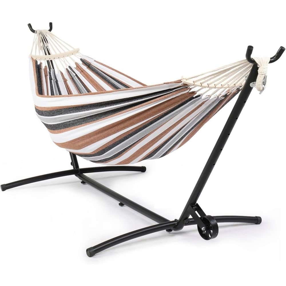 Hammock With Stand - أرجوحة متينة تتحمل 550 رطل مع
