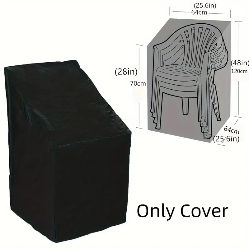 Outdoor Furniture Sunbrella - غطاء كرسي متين قابل للتكديس، مقاوم