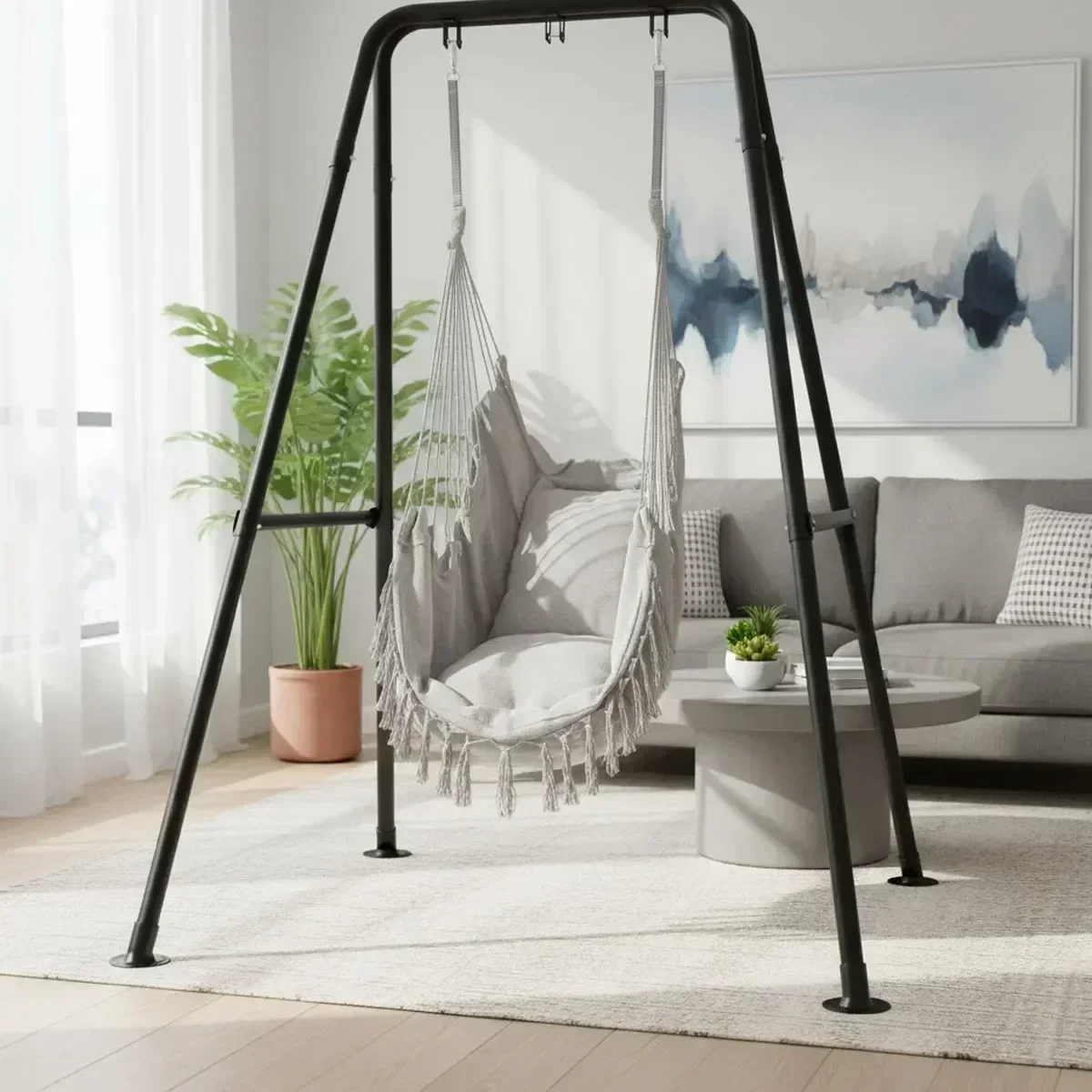 Hammock With Stand - حامل كرسي أرجوحة على شكل حرف