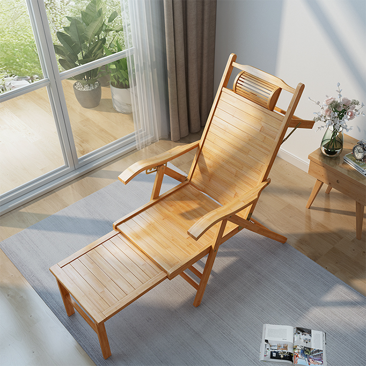 Outdoor Furniture Design - كرسي استرخاء قابل للطي من الخيزران