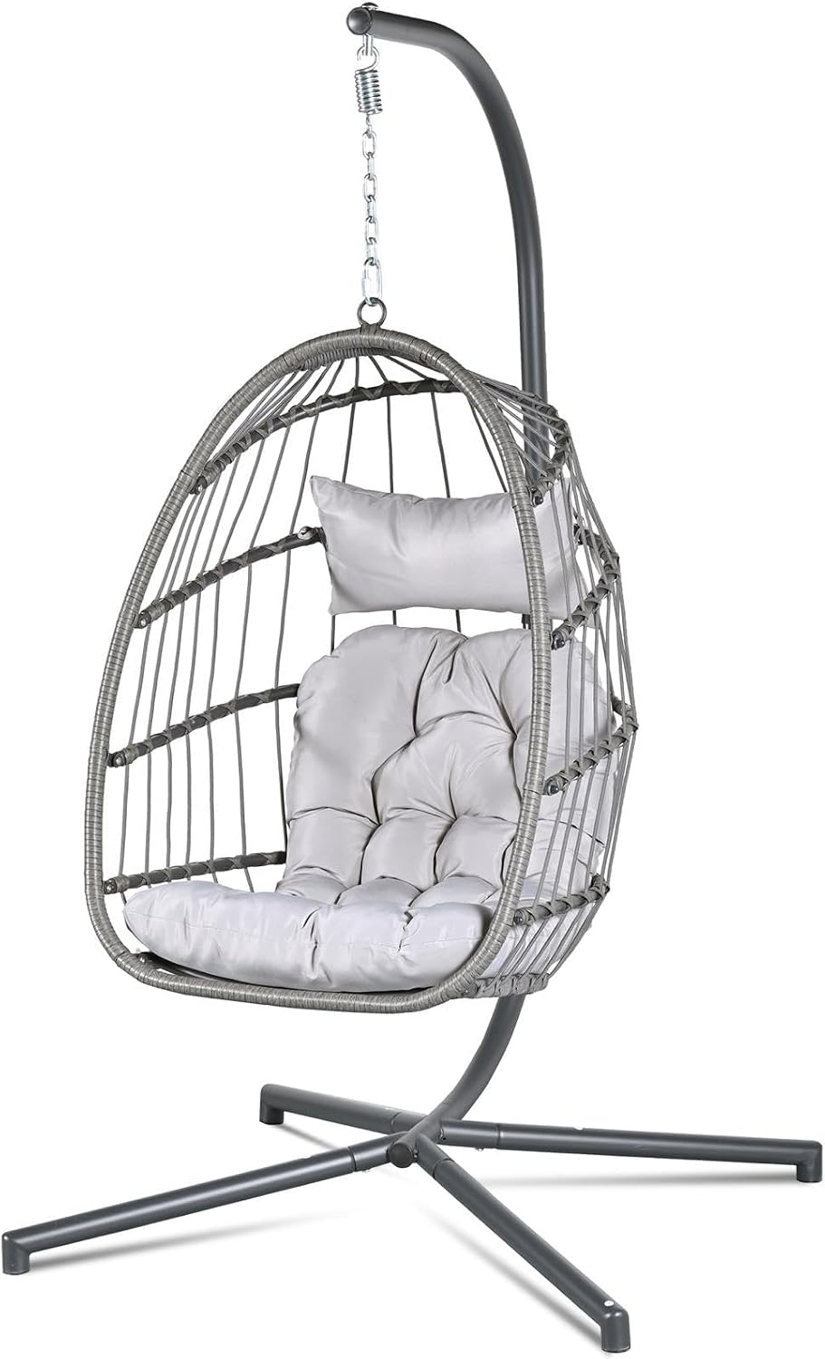 Hanging Egg Chair - كرسي بيضاوي معلق مع قاعدة، سعة