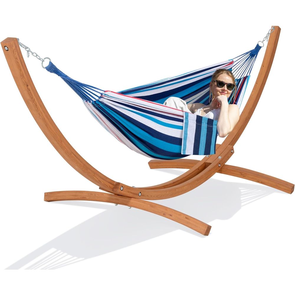 Hammock With Stand - أرجوحة خارجية مع حامل متضمن، أرجوحة