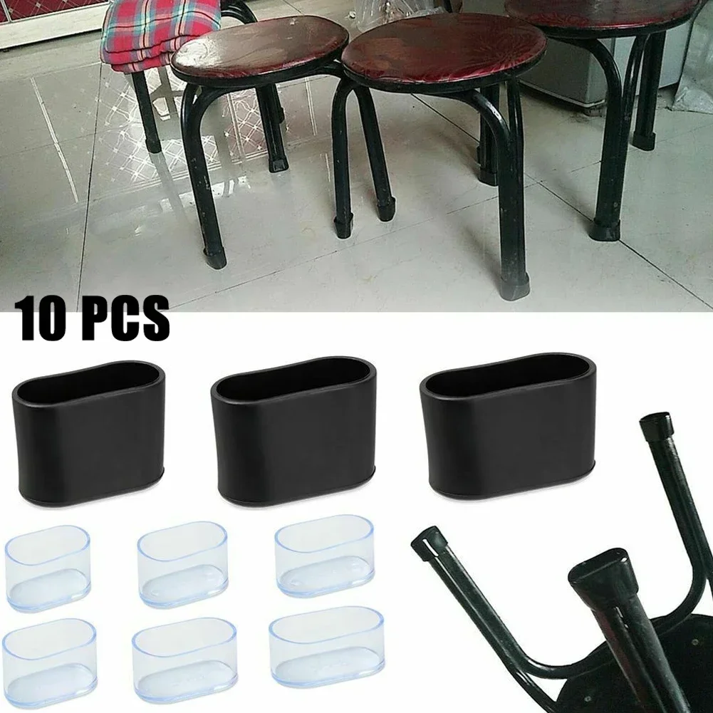 Outdoor Furniture Leg Protectors - 10 قطعة غطاء الساق المطاطي كرسي