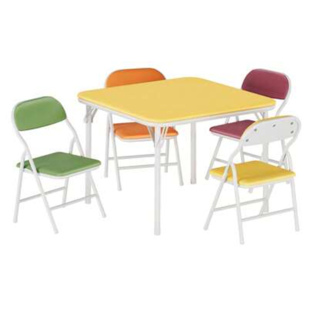 Outdoor Furniture Dining Set - طاولة مربعة قابلة للطي مع مجموعة