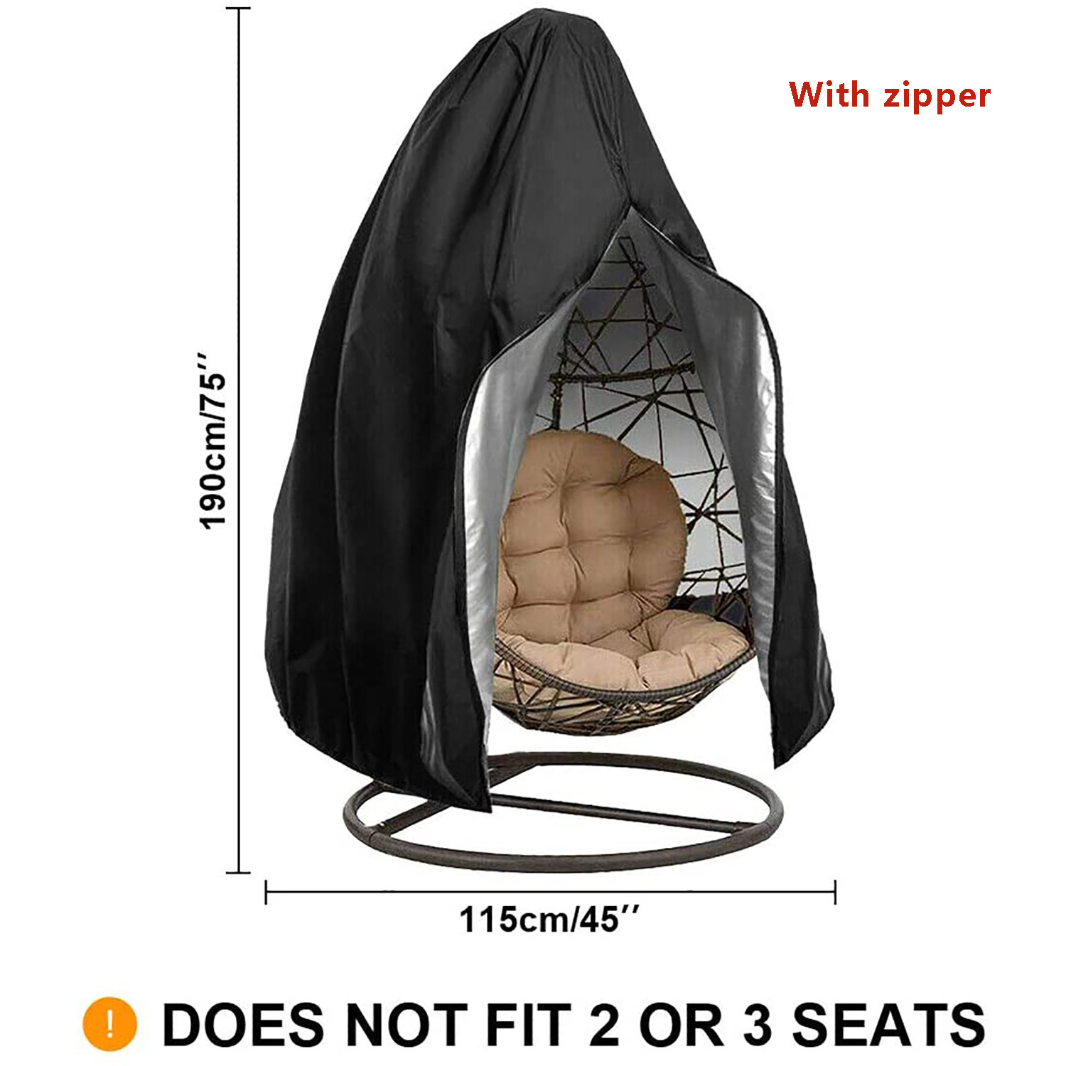 غطاء كرسي بيضاوي معلق من قماش  - مراجعة Hanging Egg Chair وسعره