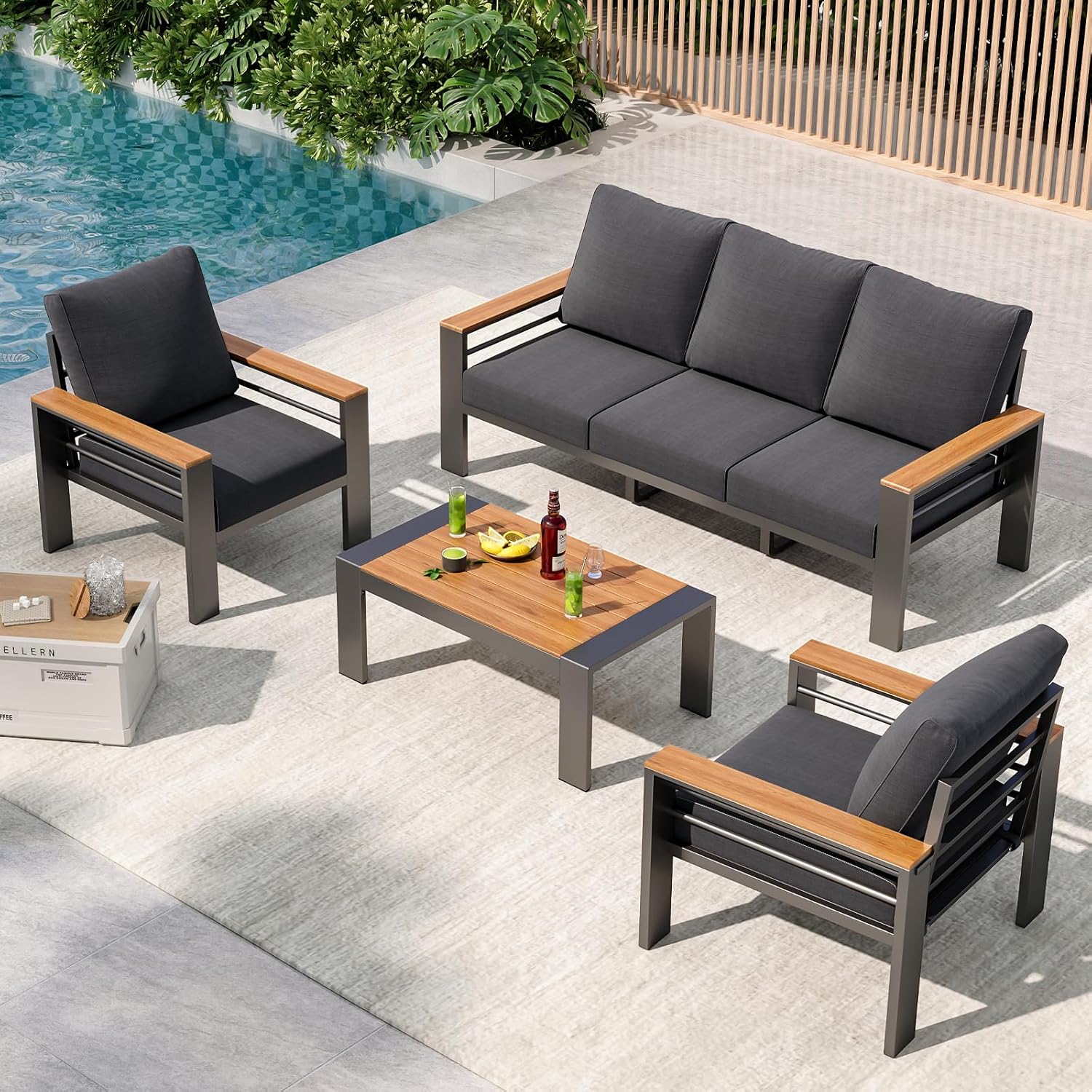 طقم أثاث للفناء الخارجي، أثاث  - مراجعة Outdoor Furniture Sale وسعره