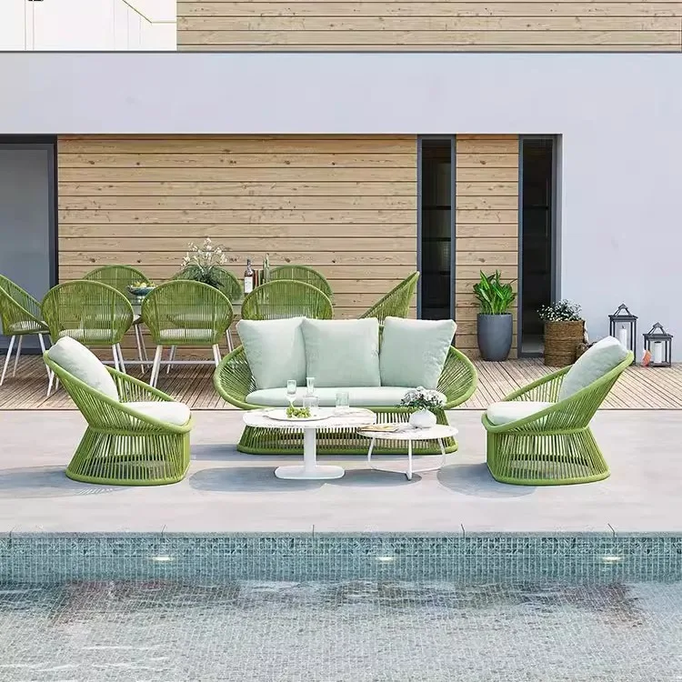 أثاث خارجي من الروطان للساحات  - مراجعة Outdoor Furniture L Shape وسعره