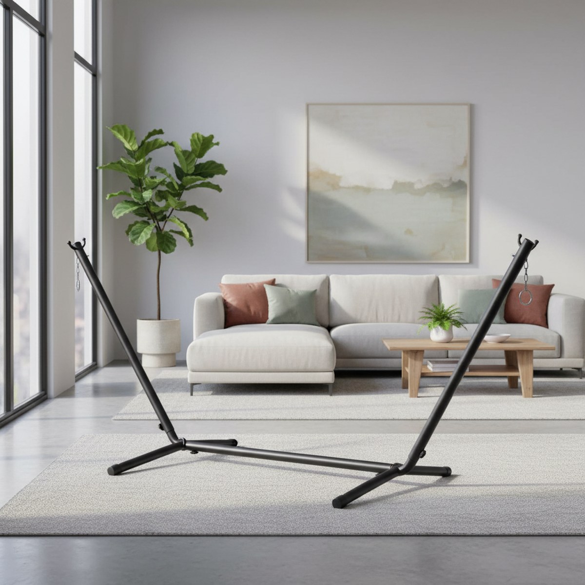 حامل أرجوحة محمول لشخصين، متين - مراجعة Hammock With Stand وسعره