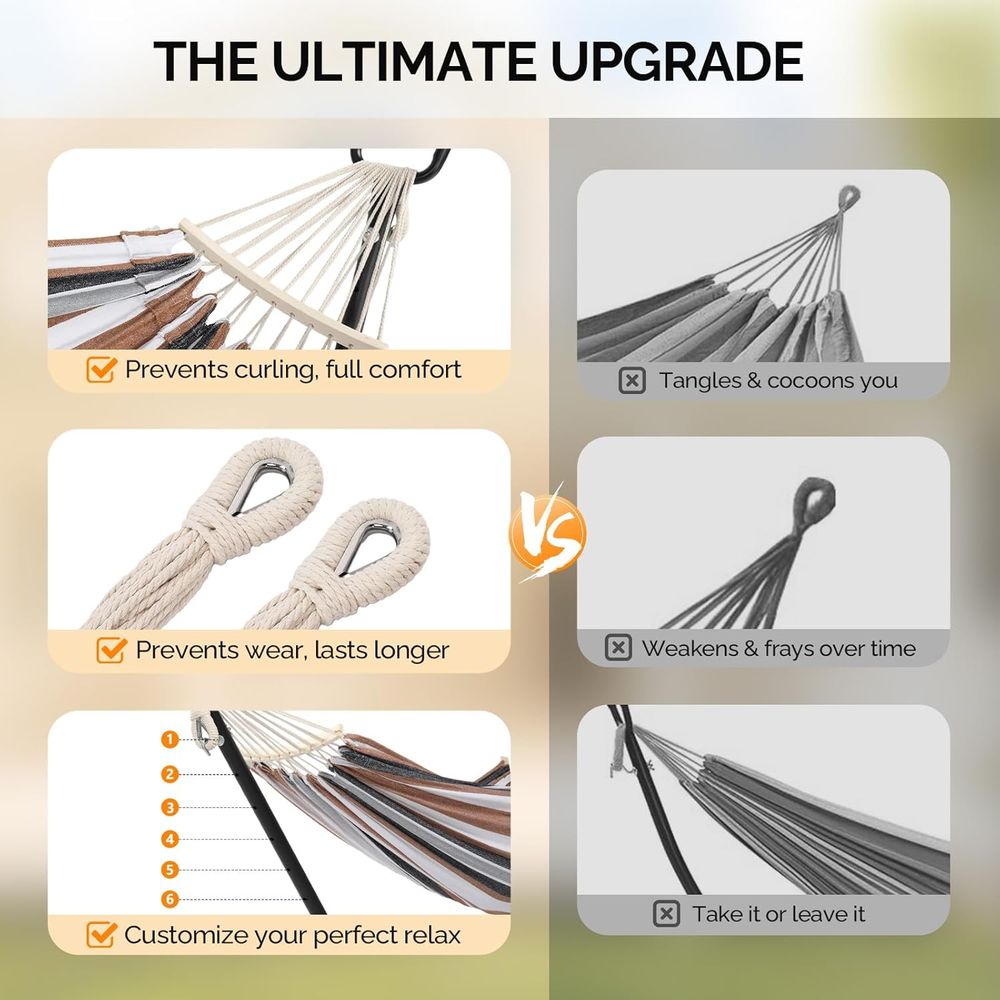 أرجوحة متينة تتحمل 550 رطل مع  - مراجعة Hammock With Stand وسعره