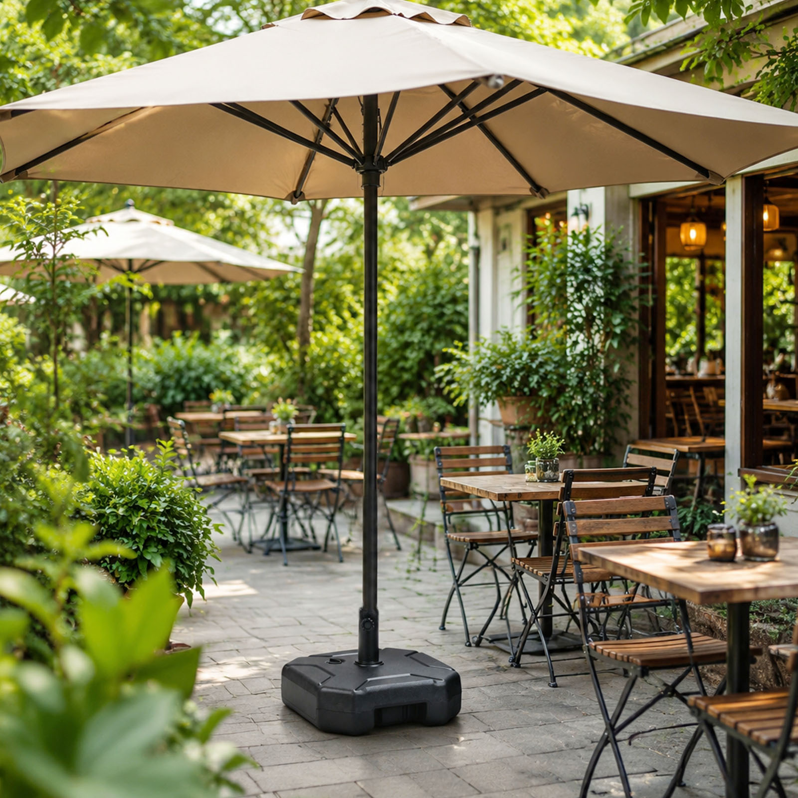 قاعدة مظلة قابلة للملء بالماء  - مراجعة Outdoor Furniture Sunbrella وسعره