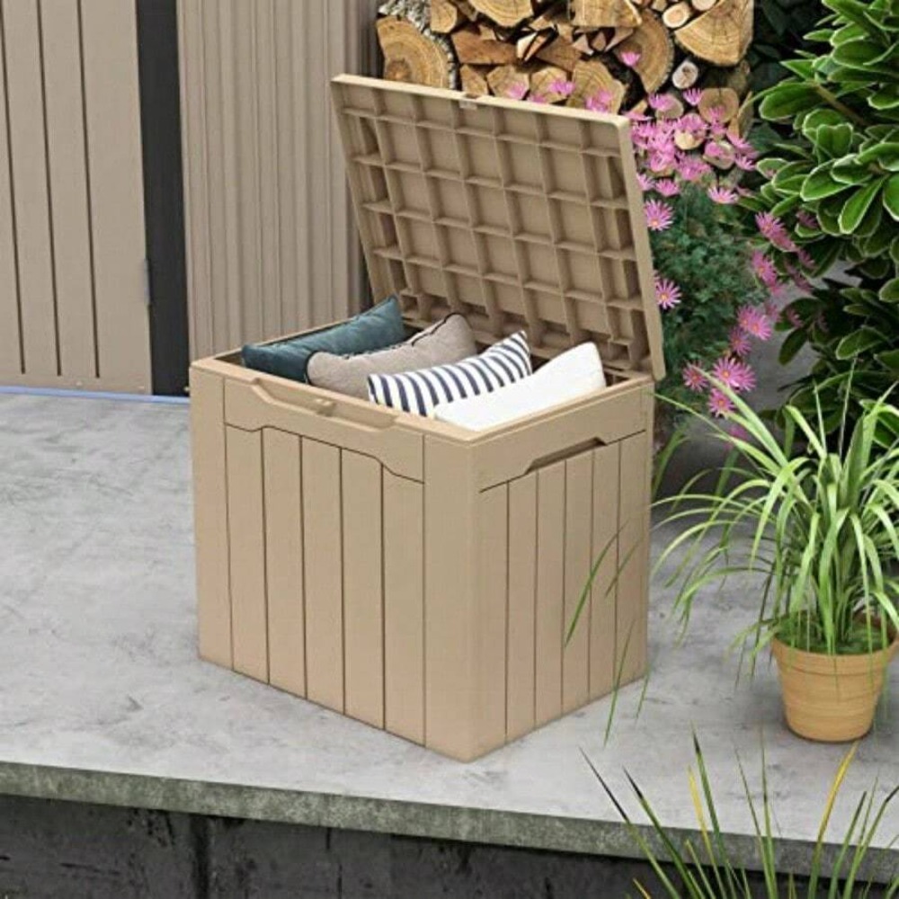 صندوق تخزين خارجي كبير جدًا بس - مراجعة Outdoor Furniture Black وسعره