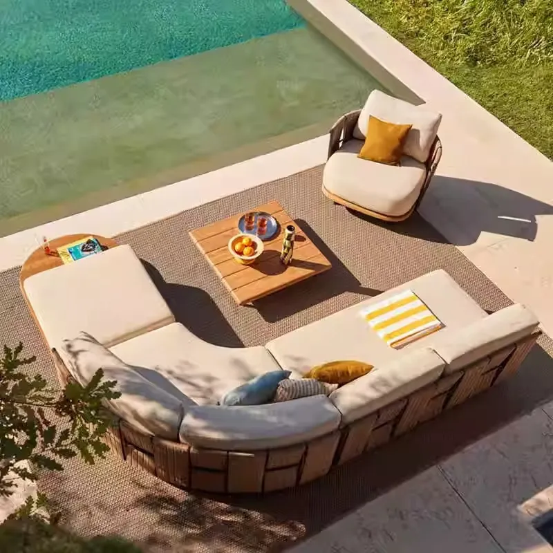 أريكة خارجية من الروطان بتصميم - مراجعة Outdoor Furniture Design وسعره