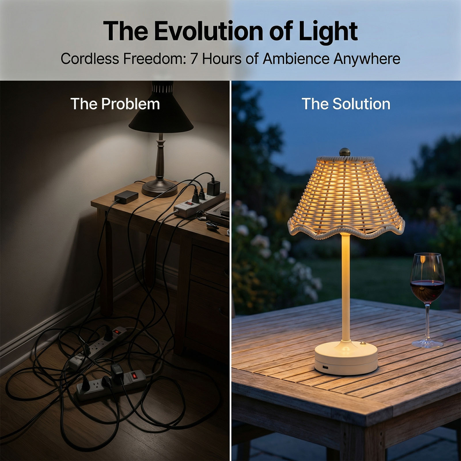مصباح طاولة LED بتصميم عتيق من - مراجعة Outdoor Furniture Sale وسعره