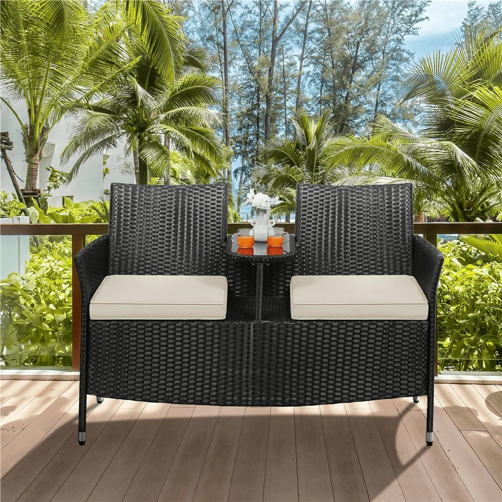 كرسي مزدوج فاخر للاستخدام الخا - مراجعة Outdoor Furniture Black وسعره