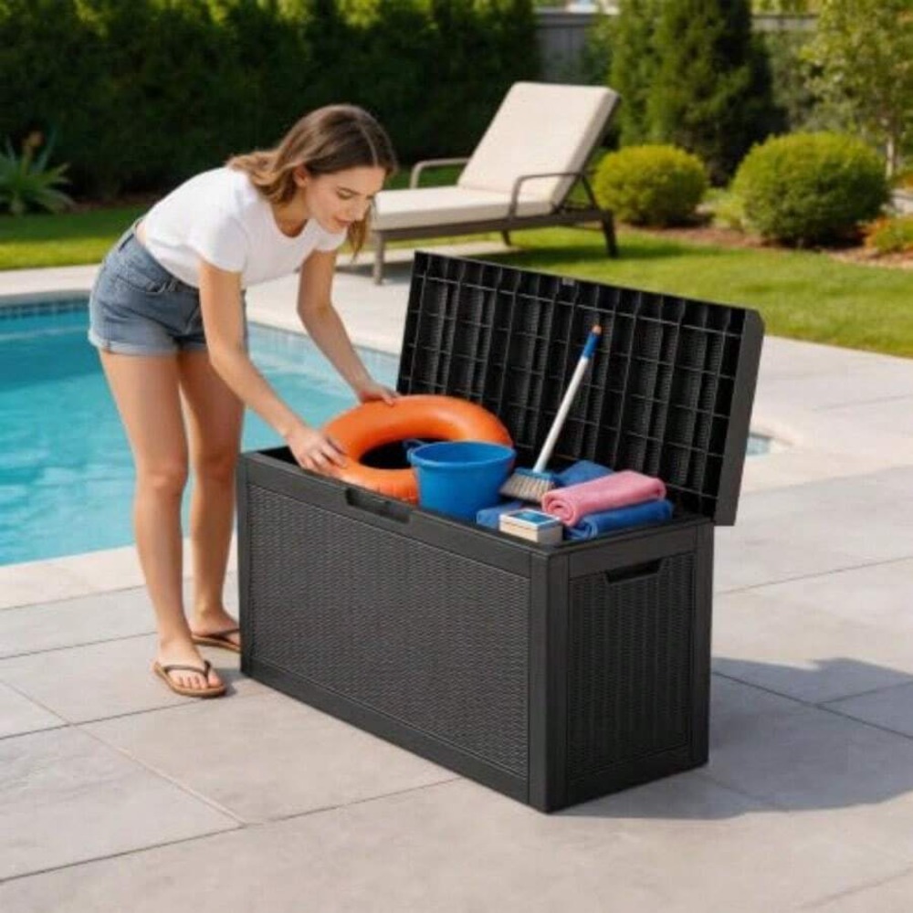 صندوق تخزين خارجي مقاوم للماء  - مراجعة Outdoor Furniture Waterproof وسعره