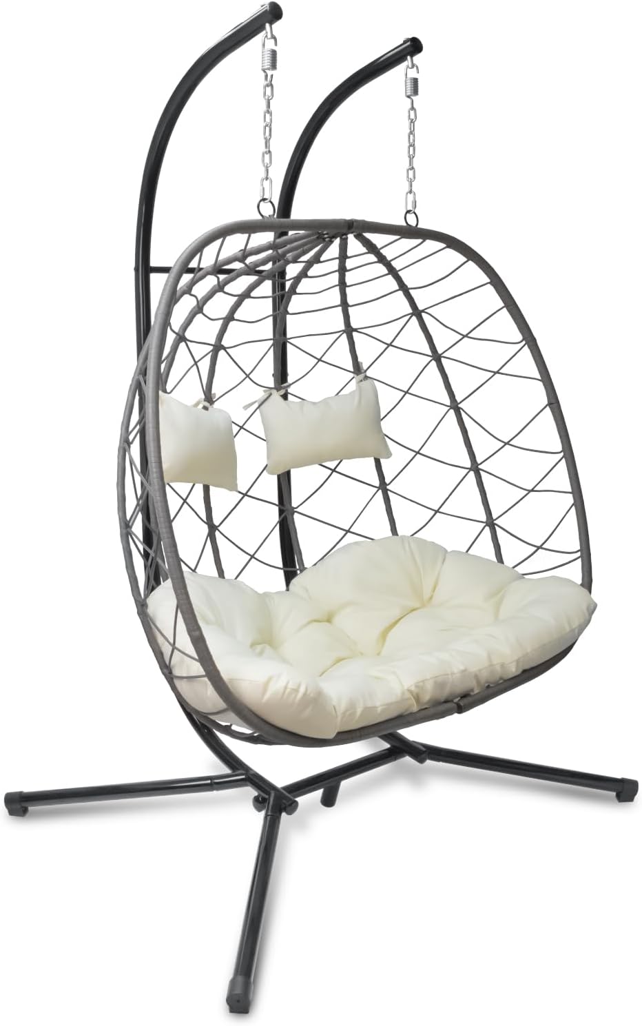 كرسي بيضاوي معلق مع حامل، كراس - مراجعة Hanging Egg Chair وسعره