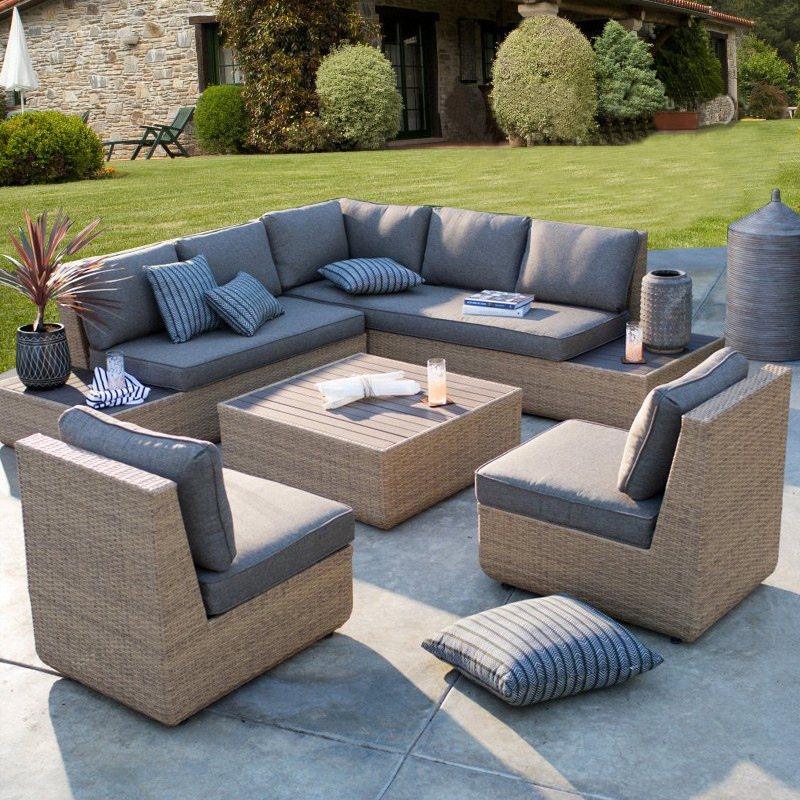 أريكة خارجية من الراتان للفناء - مراجعة Outdoor Furniture Sale وسعره