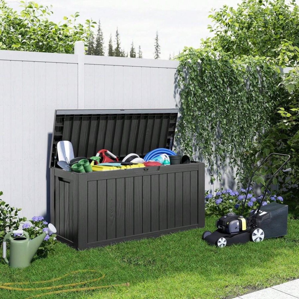 صندوق تخزين خارجي مقاوم للماء  - مراجعة Outdoor Furniture Black وسعره