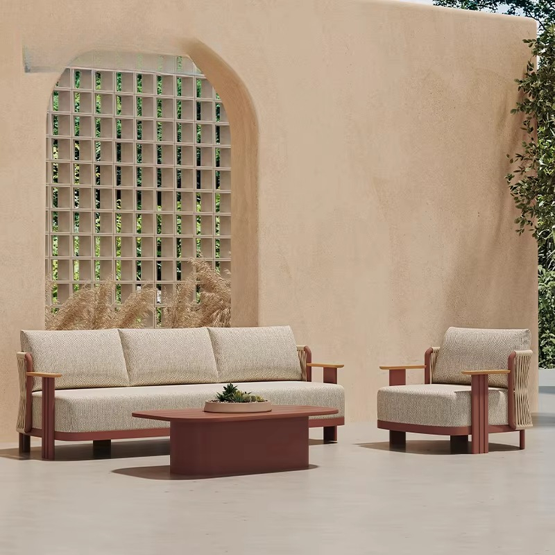 طقم أريكة خارجية للفلل السياحي - مراجعة Outdoor Furniture L Shape وسعره