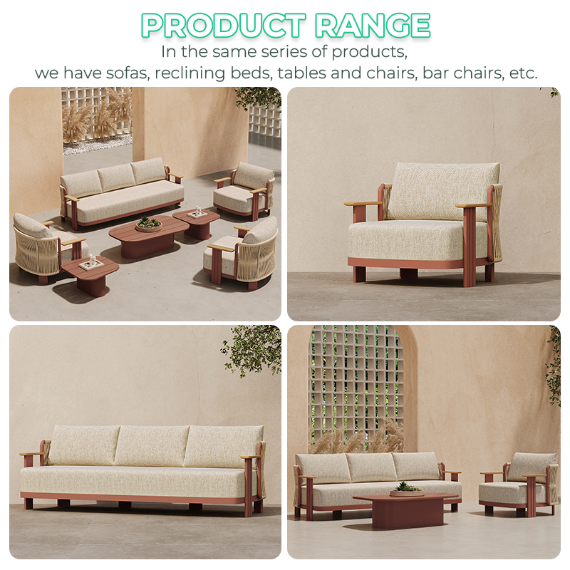 طقم أريكة خارجية للفلل السياحي - مراجعة Outdoor Furniture L Shape وسعره