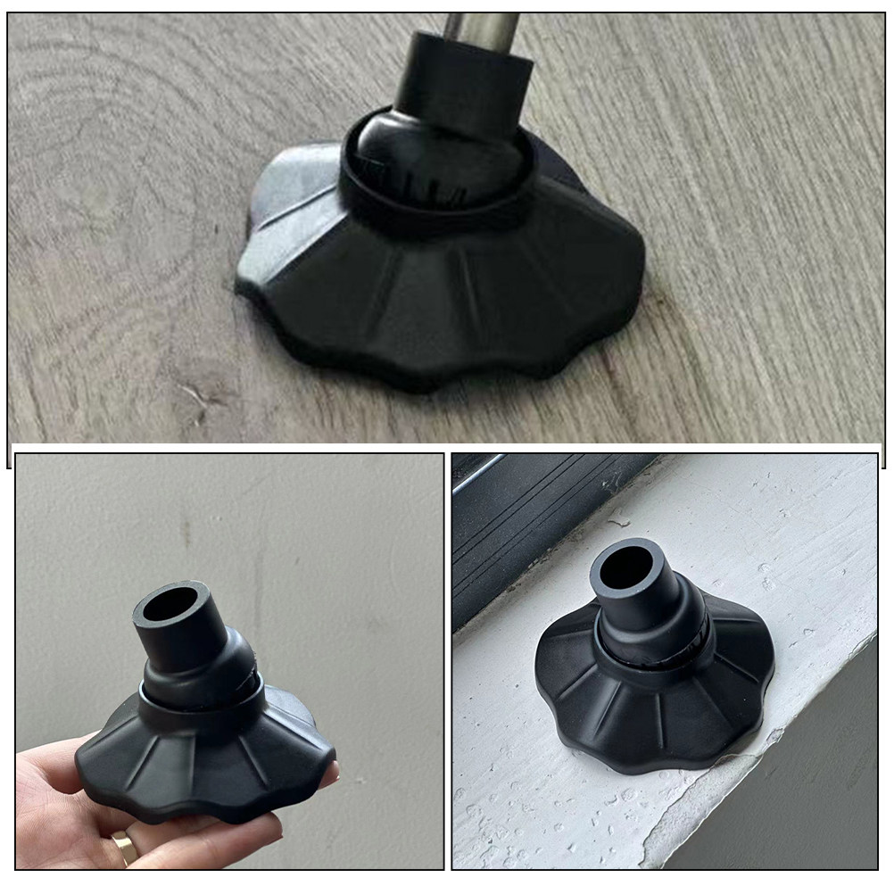 4 قطع أغطية سوداء متينة 15 مم  - مراجعة Outdoor Furniture Leg Protectors وسعره