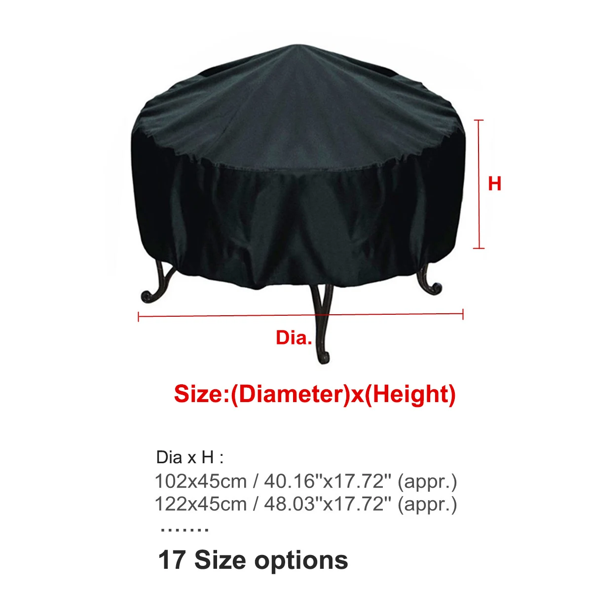 مقاوم للماء فناء غطاء حفرة الن - مراجعة Outdoor Furniture Black وسعره